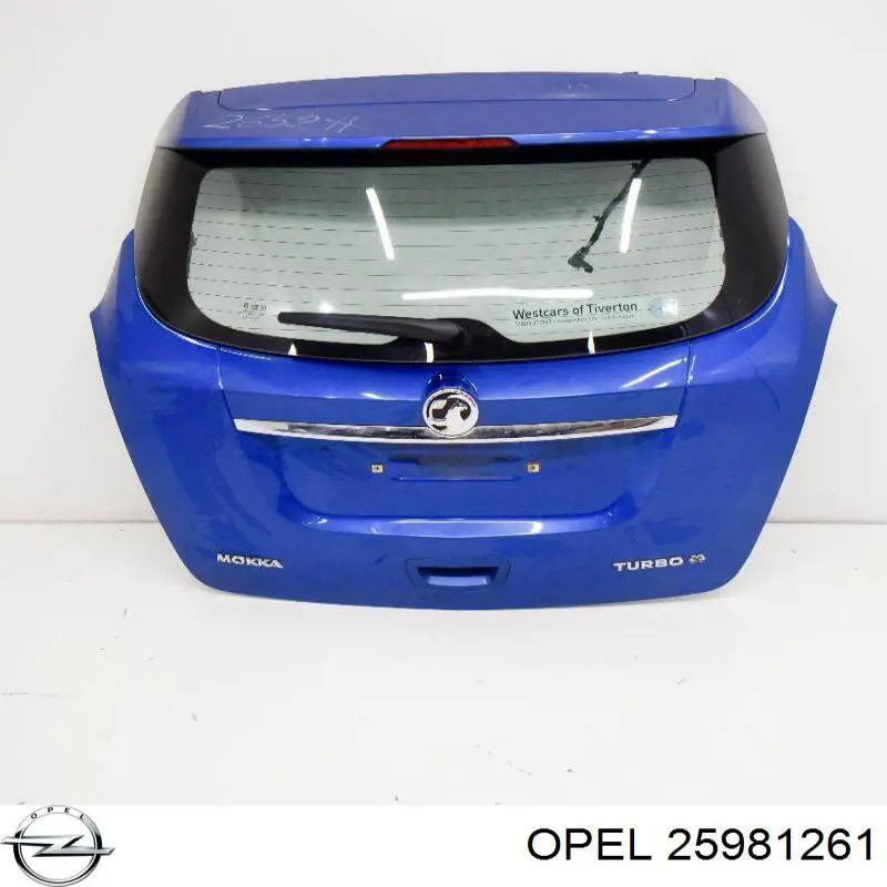 0126180 Opel двері задні, багажні (3-і/(5-і) (ляда))