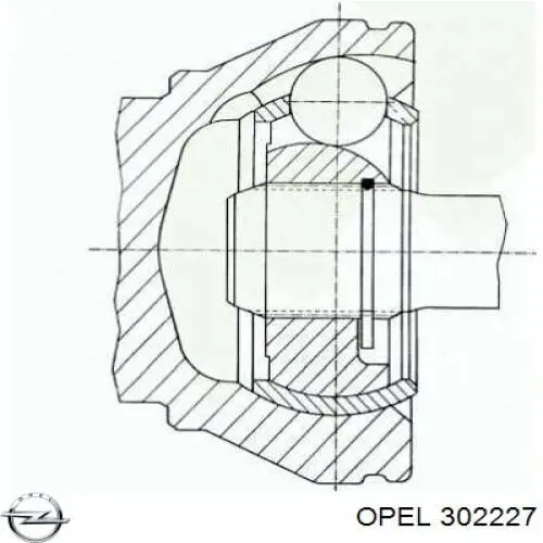 302227 Opel балка передньої підвіски, підрамник