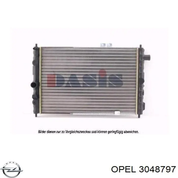 3048797 Opel Радіатор охолодження двигуна
