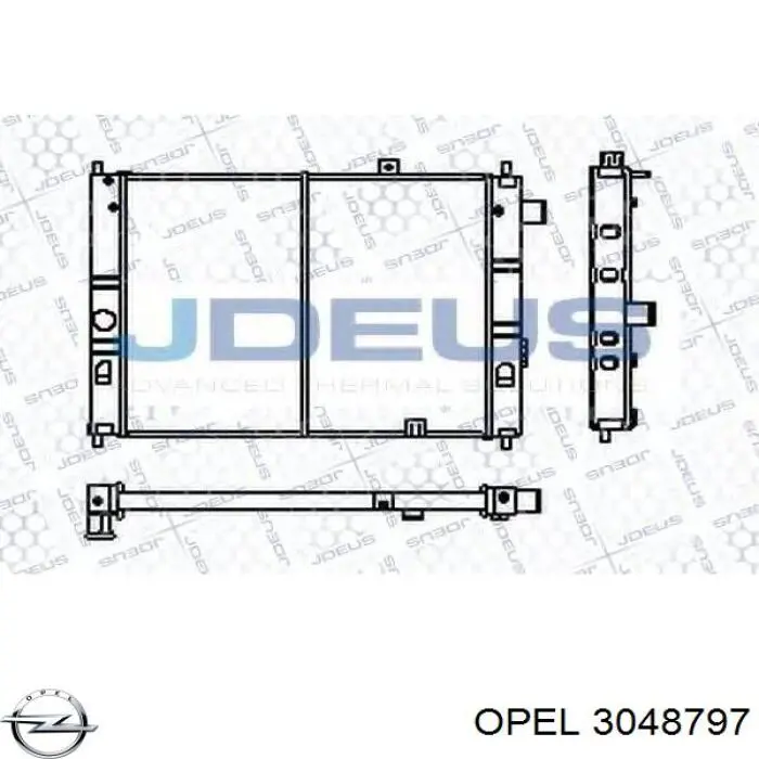 Купити 3048797 Opel Радіатор двигуна