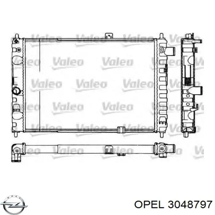 Радіатор основний Opel 3048797 ціна, від 72.62 USD