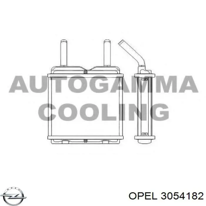 Радіатор пічки (обігрівача) Opel 3054182 ціна, від 25.25 USD
