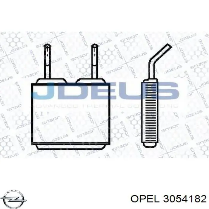 Радіатор пічки (обігрівача) 3054182 Opel