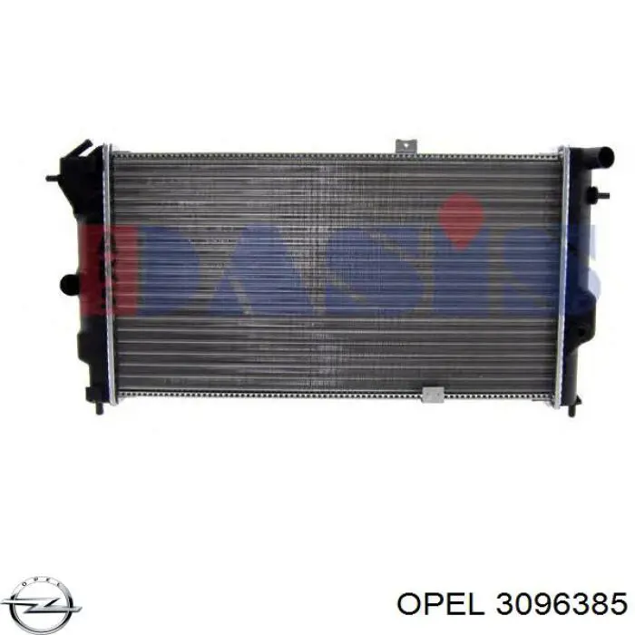 3096385 Opel Радіатор охолодження двигуна