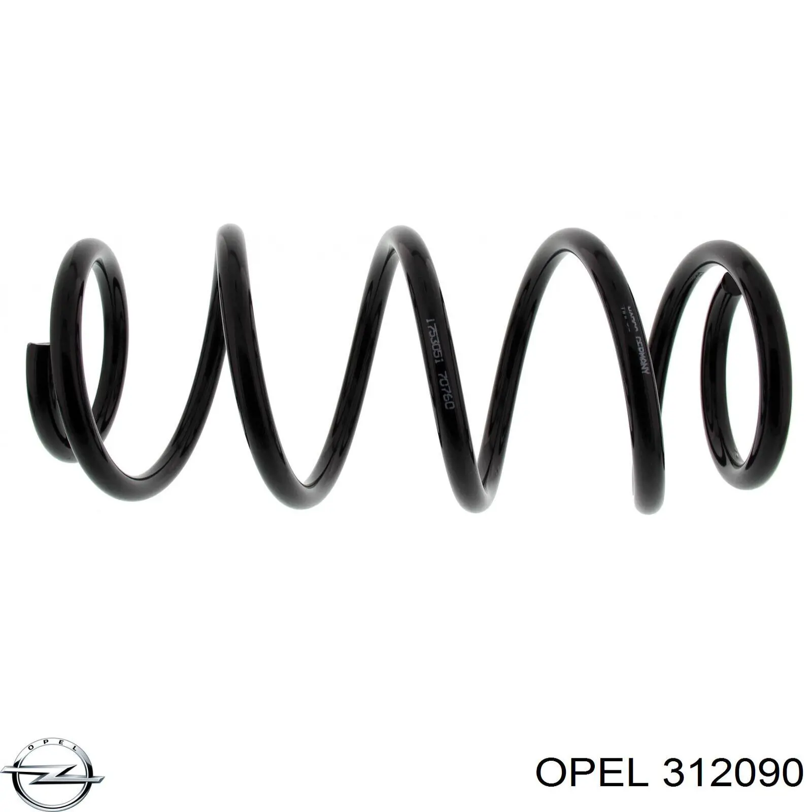 312090 Opel пружина передня