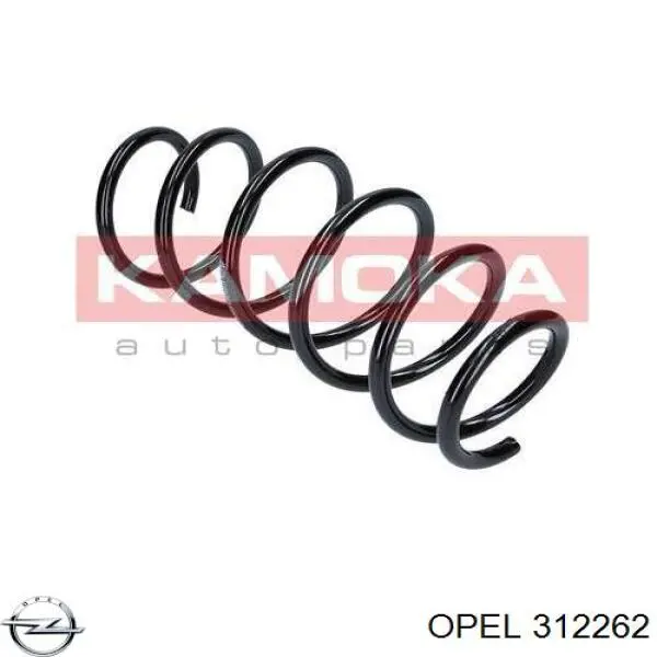 312262 Opel пружина передня