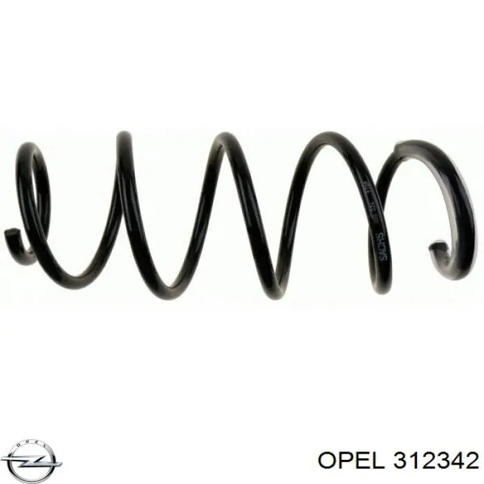 Пружина передня Opel 312342 ціна, від 23.48 USD