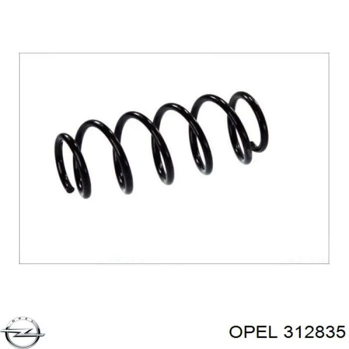 312835 Opel пружина передня