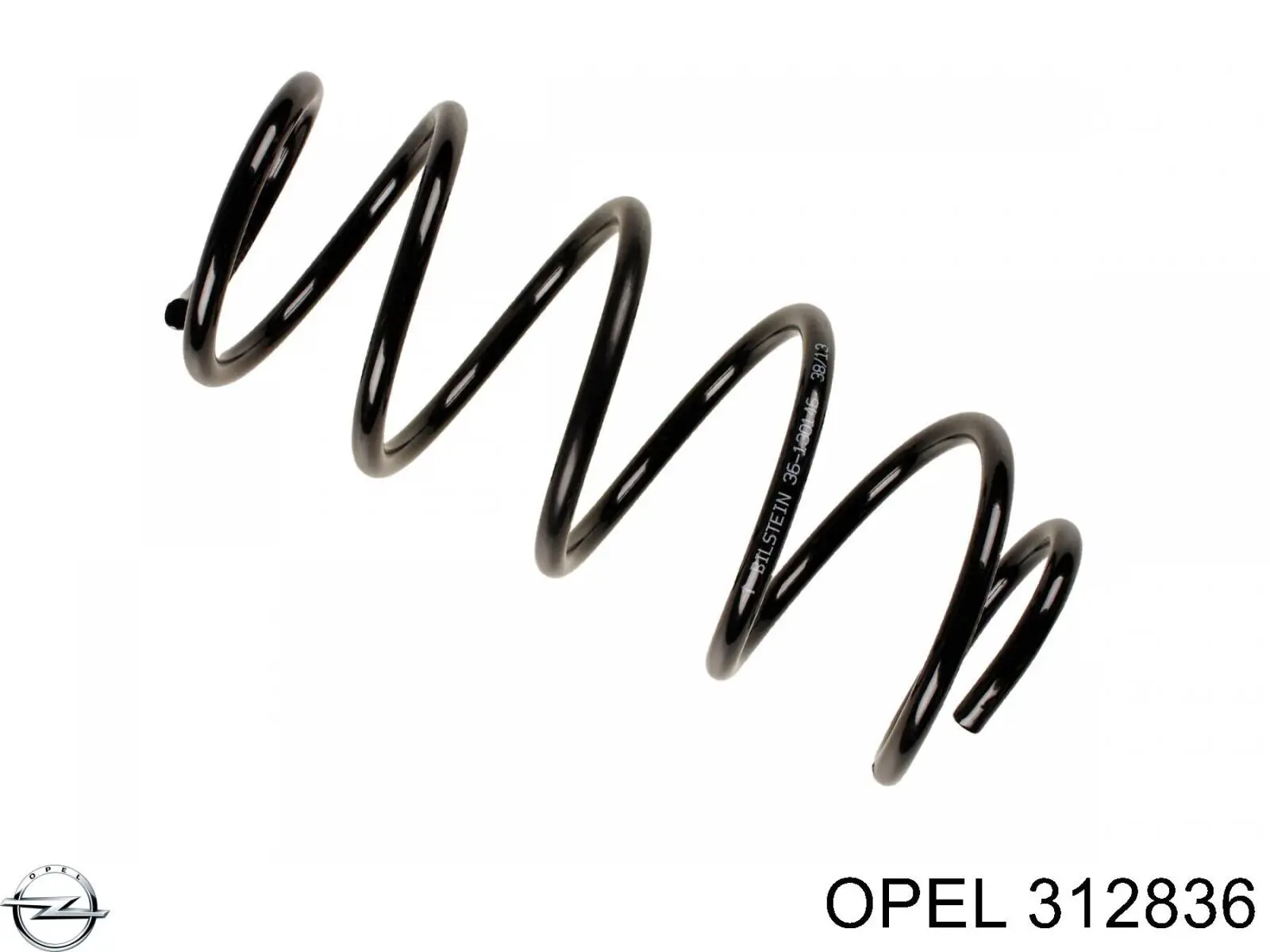 312836 Opel пружина передня