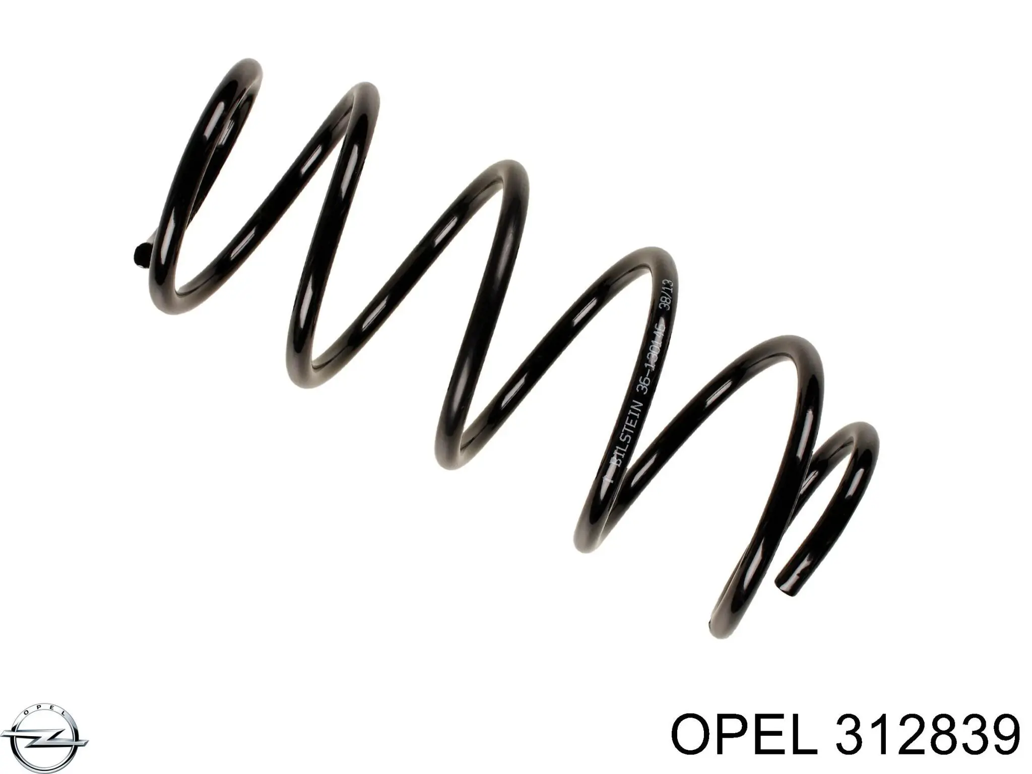 312839 Opel пружина передня