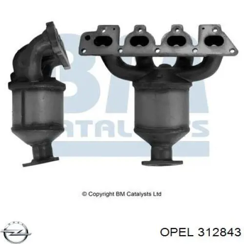 312843 Opel Пружина передня, права
