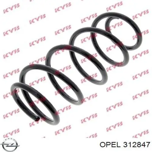 312847 Opel пружина передня