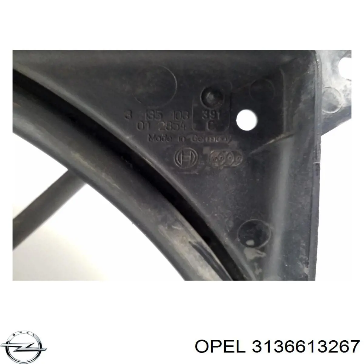 Купити 3136613267 Opel Дифузор радіатора охолодження, в зборі з двигуном і крильчаткою