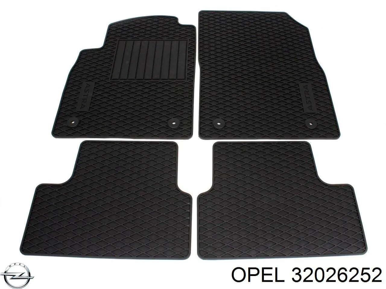 Купити 32026252 Opel Килимки автомобільні