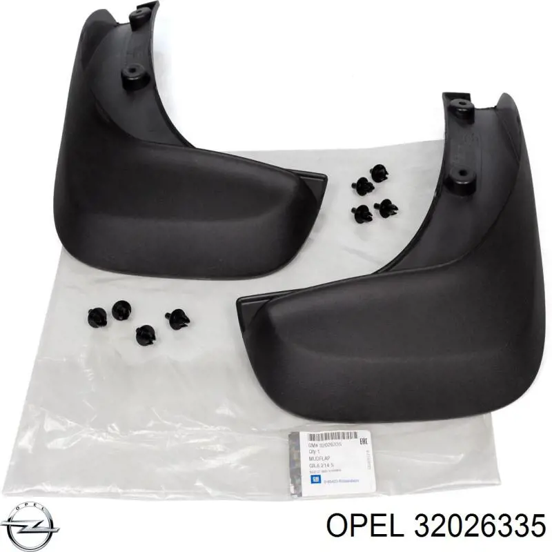 32026335 Opel Комплект передніх бризковиків
