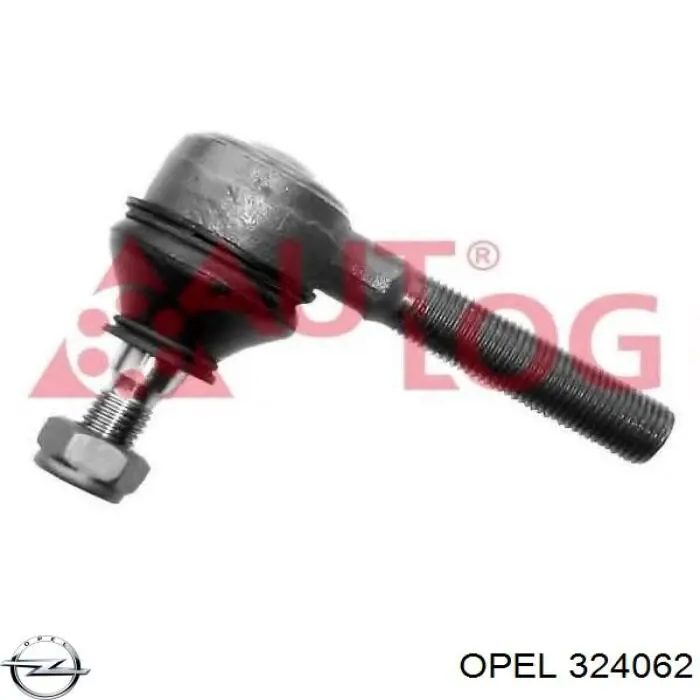 Накінечник рульової тяги, внутрішній, правий Opel 324062 ціна, від 7.75 USD