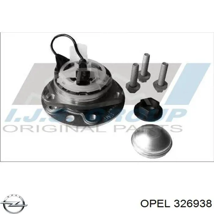 Гайка маточини передньої Opel 326938 ціна, від 1.42 USD