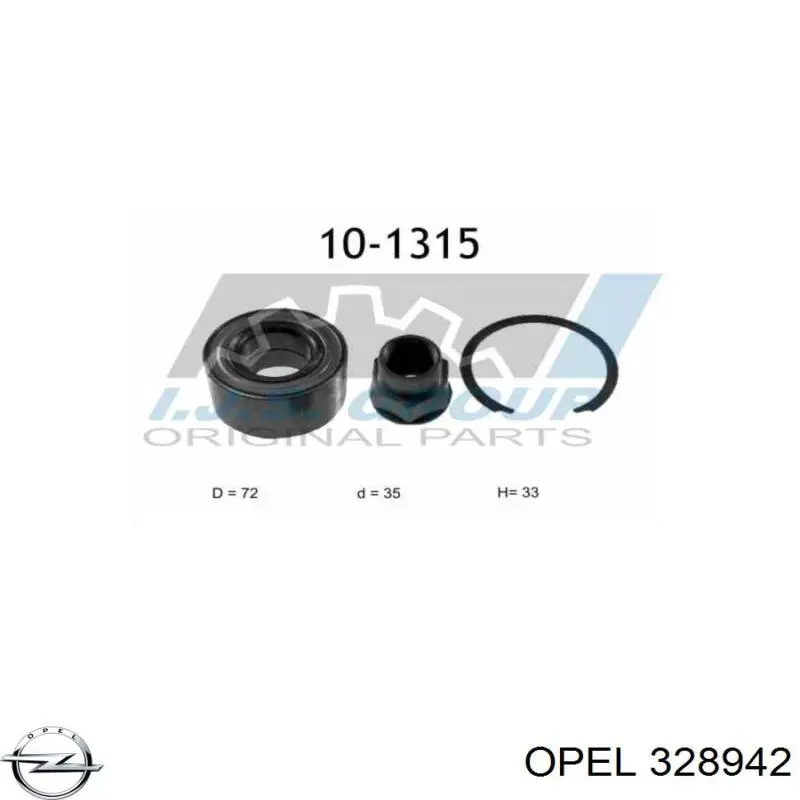 Купити 328942 Opel Підшипник ступиці передньої