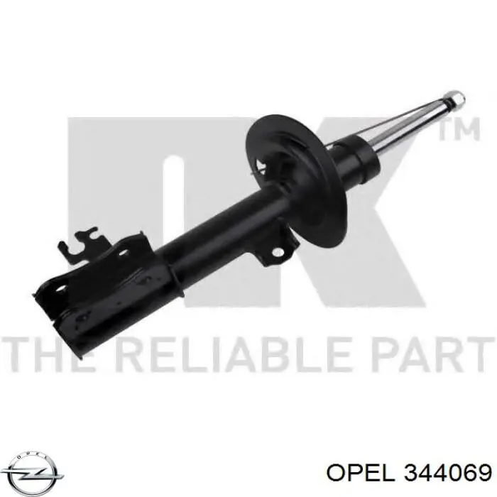 Купити 344069 Opel Амортизатора передній лівий