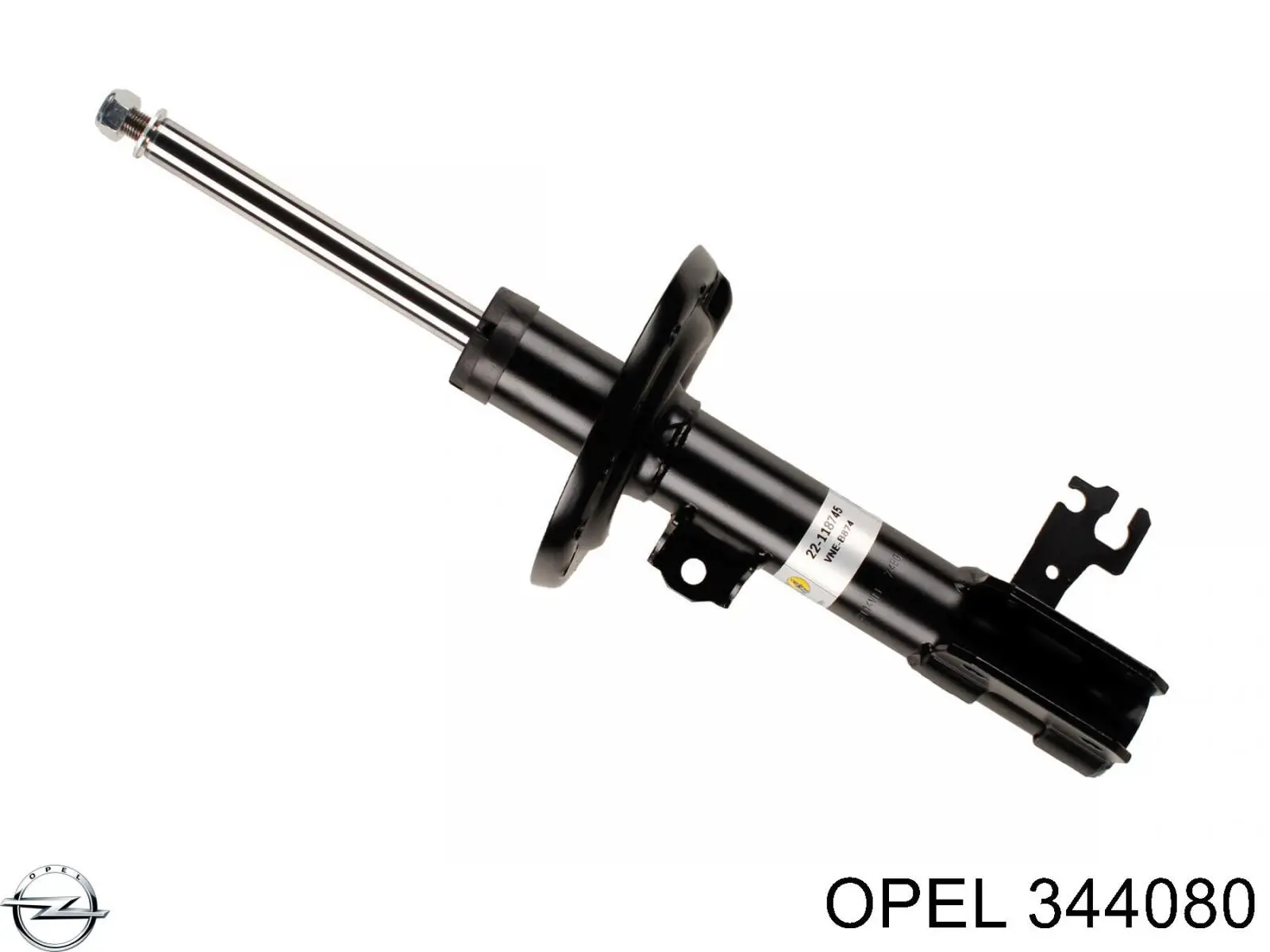 344080 Opel амортизатор передній, правий