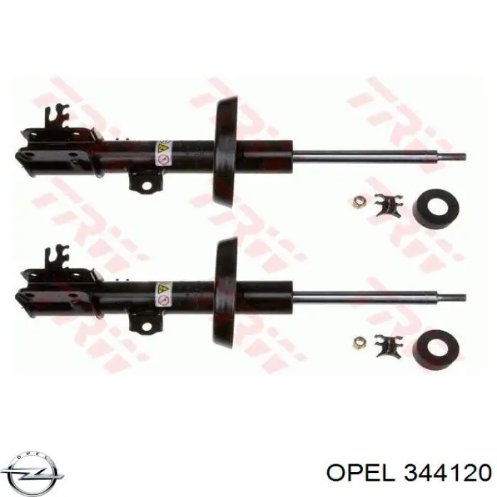 Амортизатор передній, правий Opel 344120 ціна, від 48.36 USD