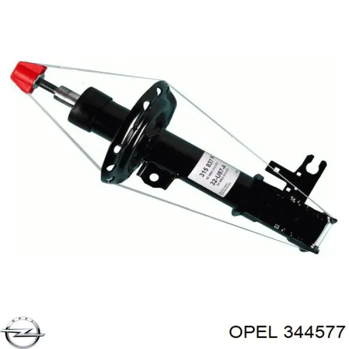 Купити 344577 Opel Амортизатор передній, правий