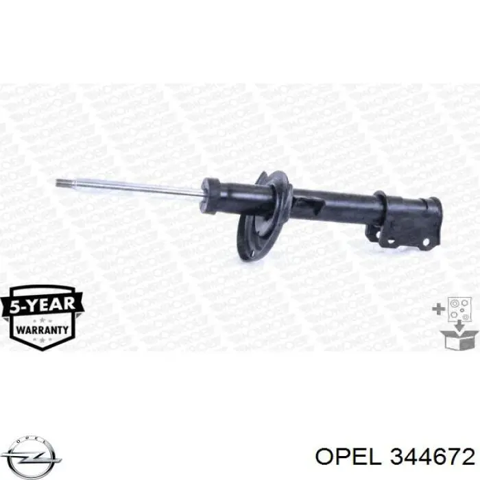 344672 Opel амортизатор передній, лівий