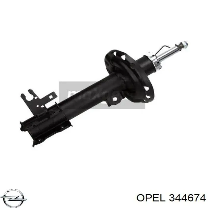 344674 Opel амортизатор передній, лівий