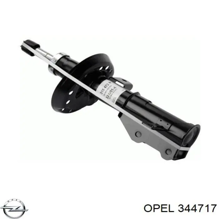 344717 Opel амортизатор передній, правий
