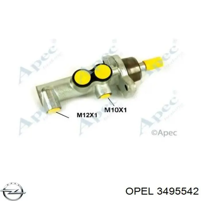 Купити 3495542 Opel Головний гальмівний циліндр