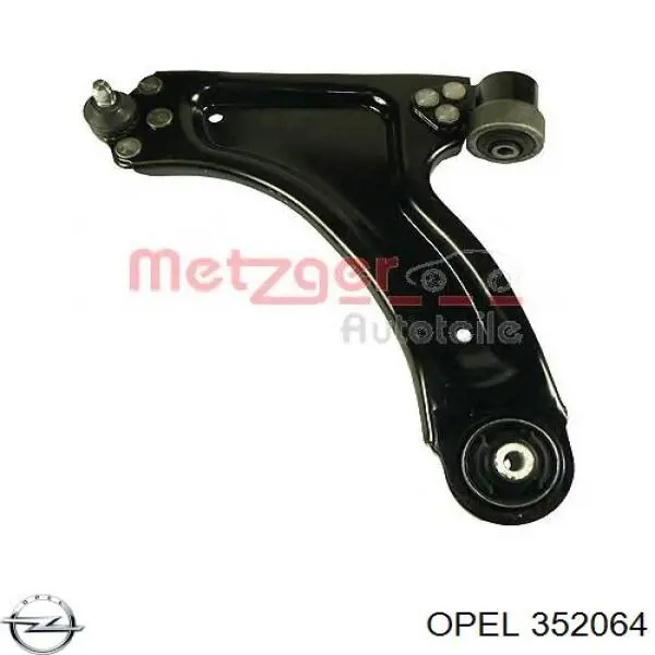 Важіль передній лівий Opel 352064 ціна, від 61.76 USD