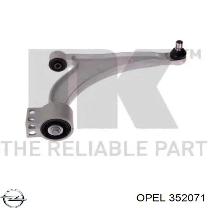 Купити 352071 Opel Важіль передньої підвіски нижній, правий