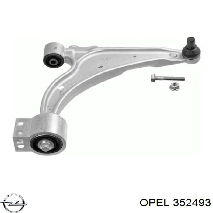 Важіль передньої підвіски нижній, правий Opel 352493 ціна, від 80.35 USD