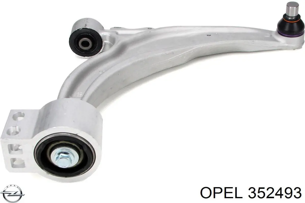 352493 Opel важіль передньої підвіски нижній, правий