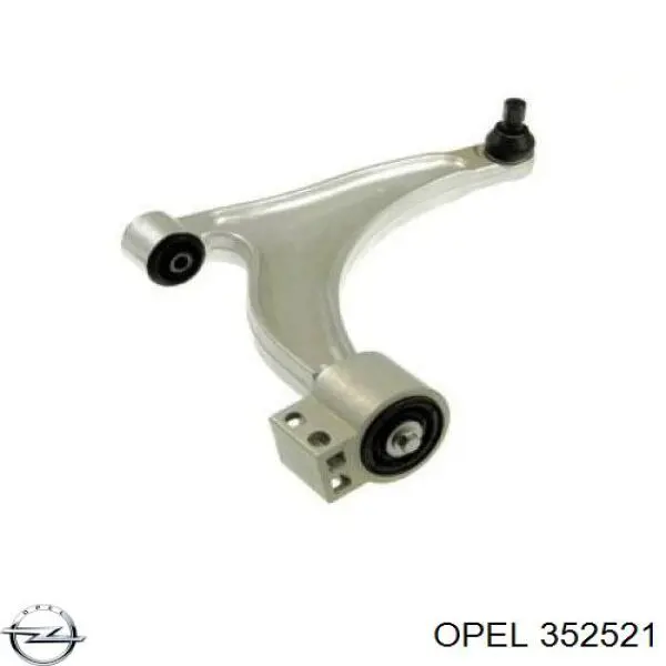 Важіль передньої підвіски нижній, правий Opel 352521 ціна, від 134.72 USD