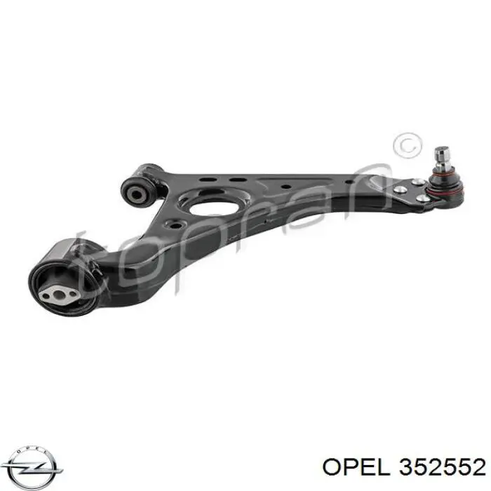 Купити 352552 Opel Важіль передньої підвіски нижній, правий