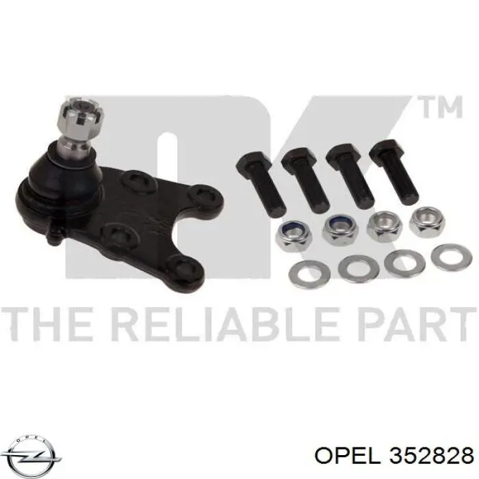 Кульова опора, нижня 352828 Opel