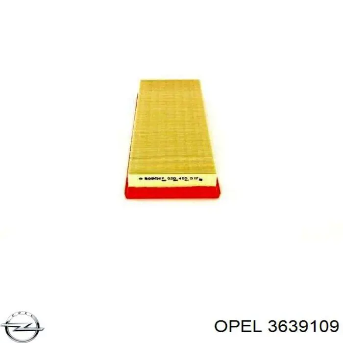 3639109 Opel фільтр повітряний