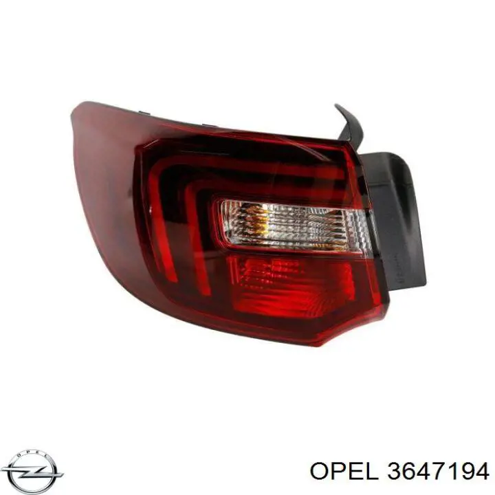 YP00098380 Opel Задня ліва зовнішня фара