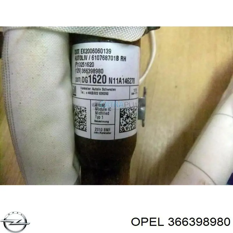  Opel 366398980 ціна, від 17.86 USD