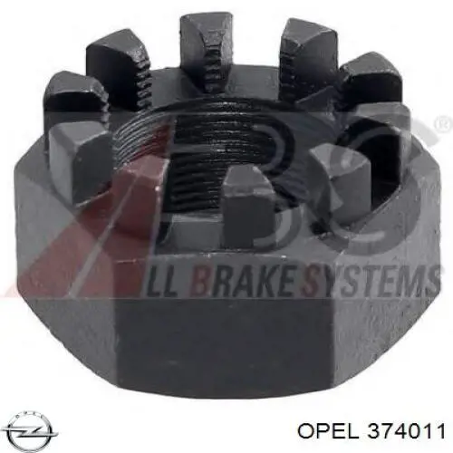 Гайка маточини передньої Opel 374011 ціна, від 2.15 USD