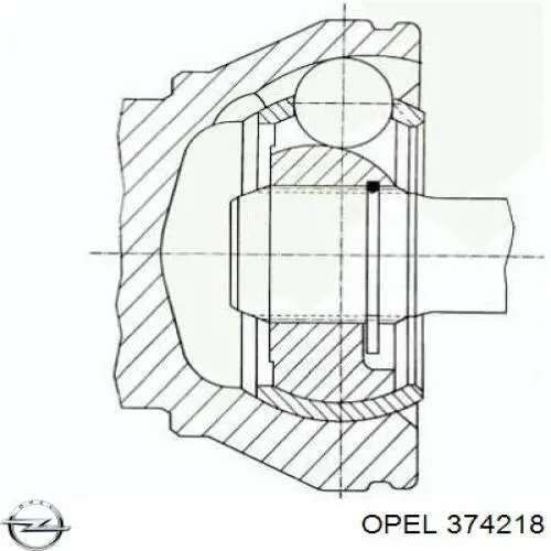 Граната колісна Opel 374218 ціна, від 24.43 USD