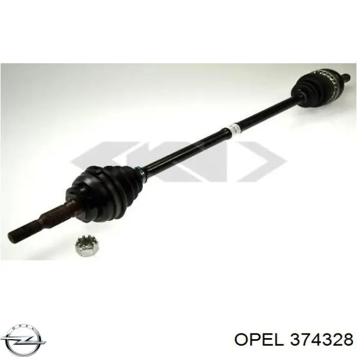 Піввісь передня, права Opel 374328 ціна, від 87.97 USD