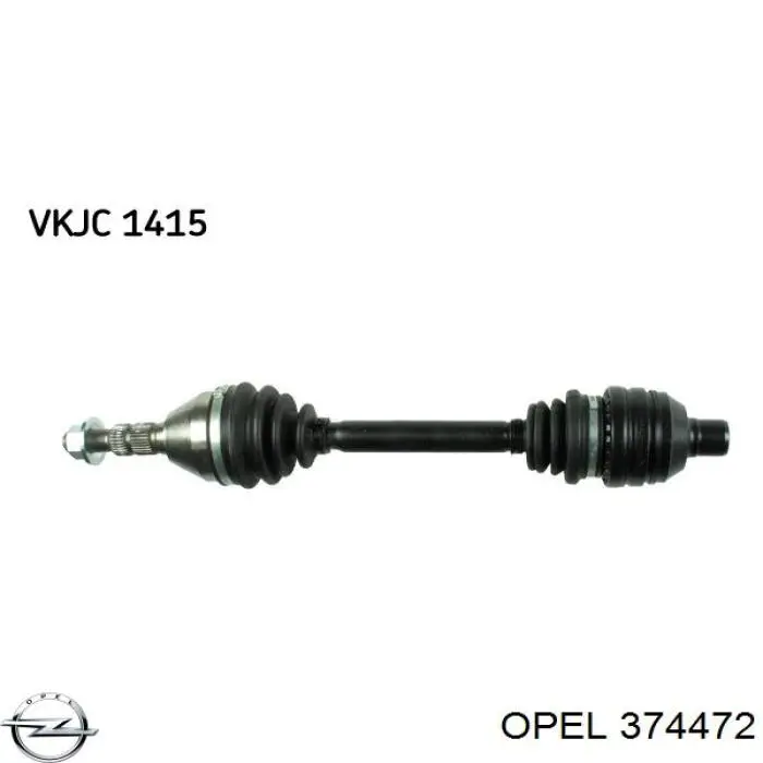 374472 Opel Привід передній правий