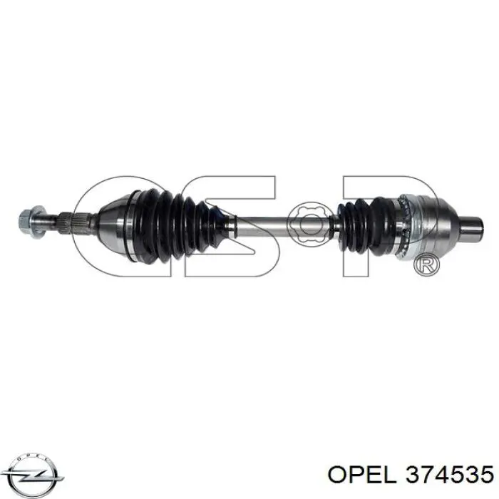 Піввісь передня, права Opel 374535 ціна, від 83.06 USD