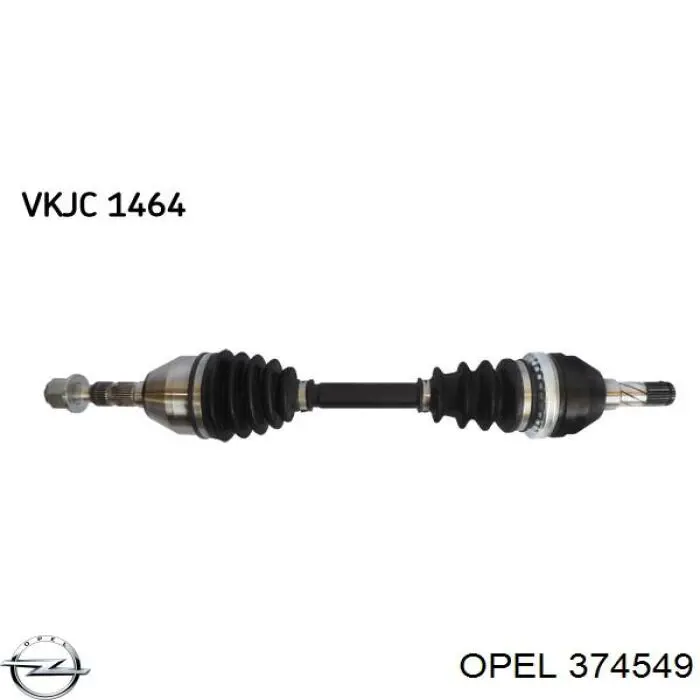 Привід передній лівий Opel 374549 ціна, від 77.84 USD