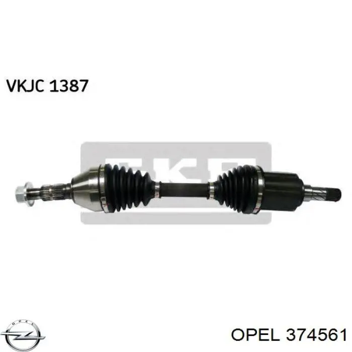 Купити 374561 Opel Ліва піввісь