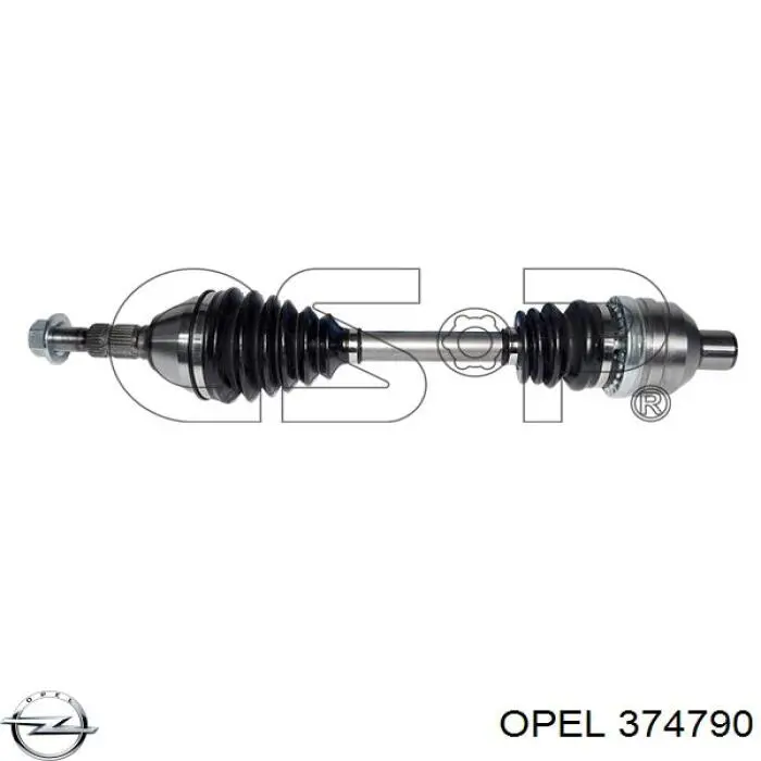 374790 Opel Привід передній правий