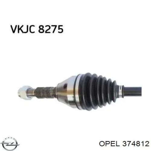 Піввісь передня, права Opel 374812 ціна, від 92.78 USD