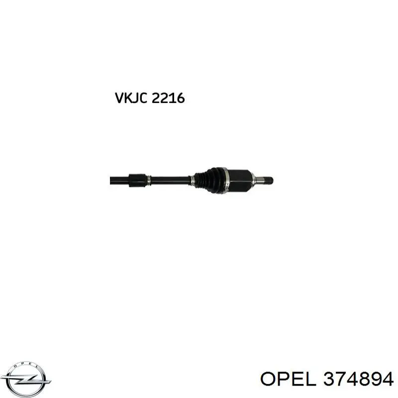374894 Opel Підшипник ступиці задньої